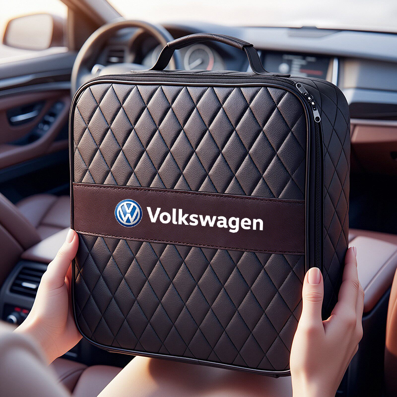 Golf Equipment Bag - Car Leather Storage Bag High-capacity Auto