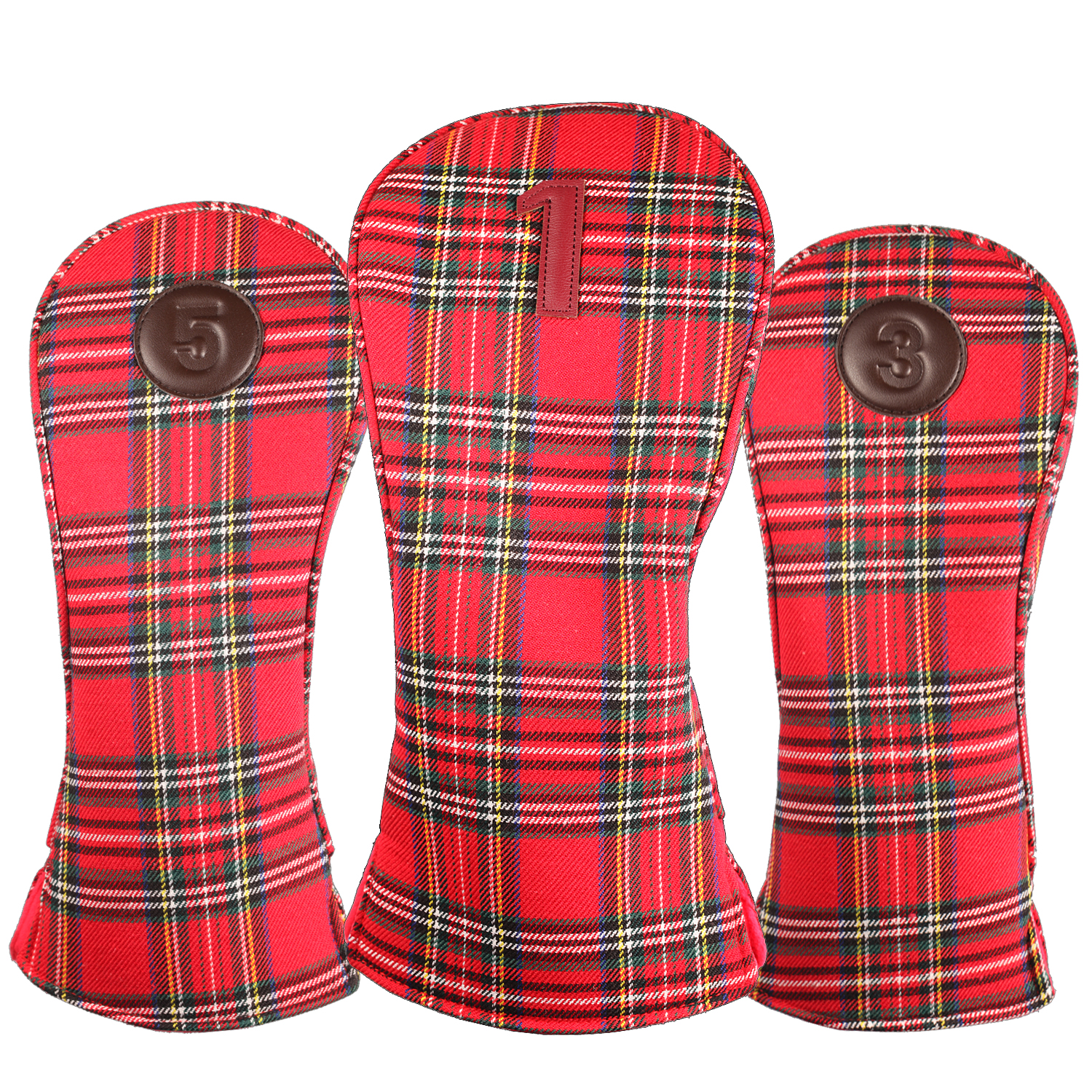 Golf Equipment Kit - Soft Red Tartan Plaid Golf Club