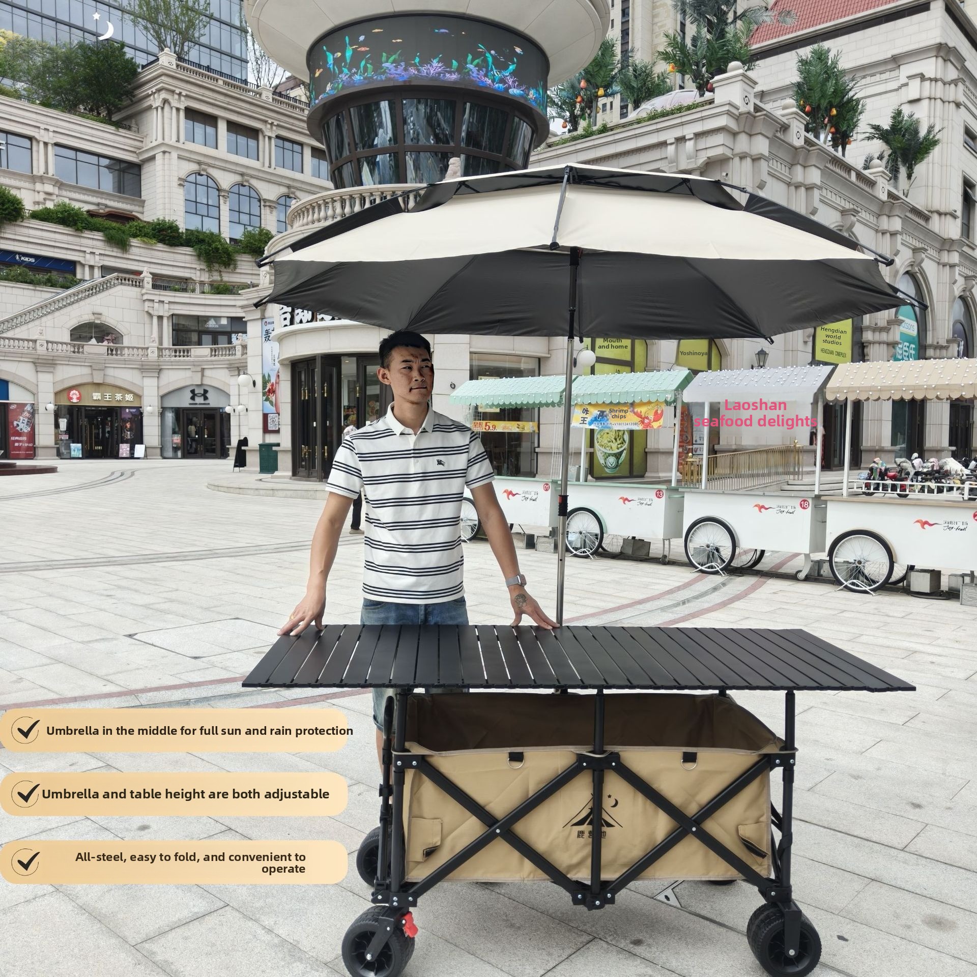 Car folding camping Lifting ta - Pull Cart Fold reseña y precio