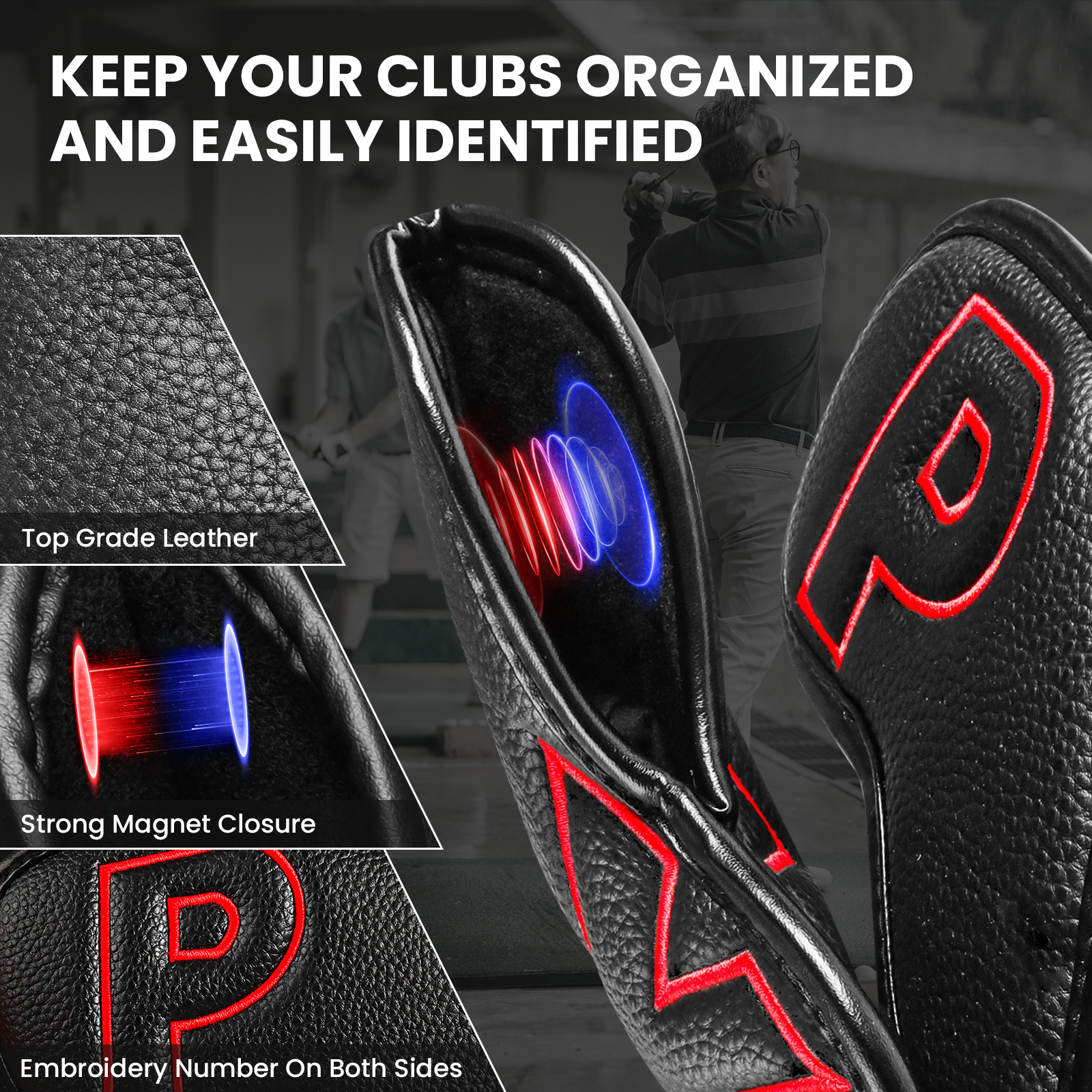 Golf Iron Covers Set Strong Ma - Golf Equipment Kit reseña y precio