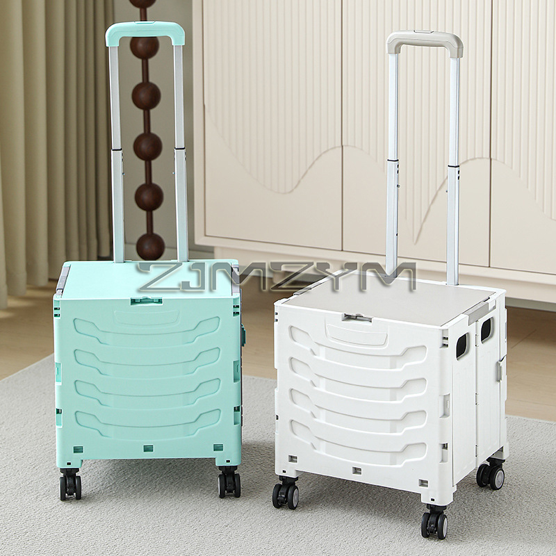 5S Quick Folding Shopping Trol - Pull Cart Fold reseña y precio