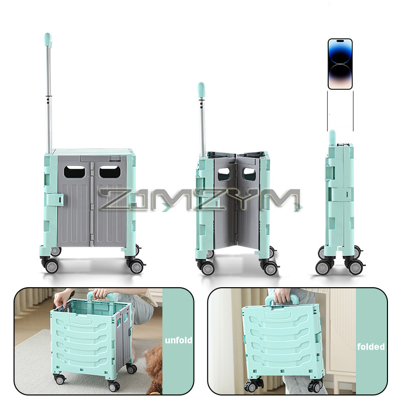 5S Quick Folding Shopping Trol - Pull Cart Fold reseña y precio