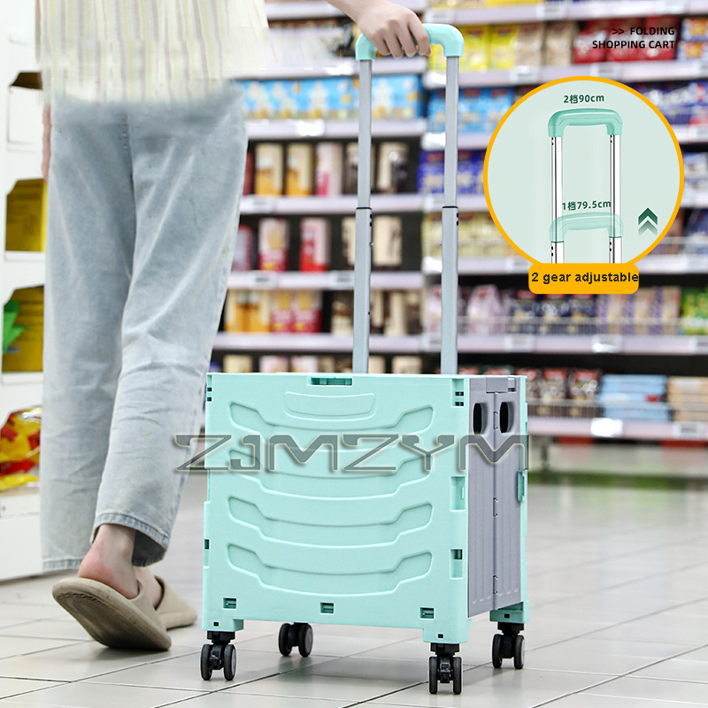 5S Quick Folding Shopping Trol - Pull Cart Fold reseña y precio