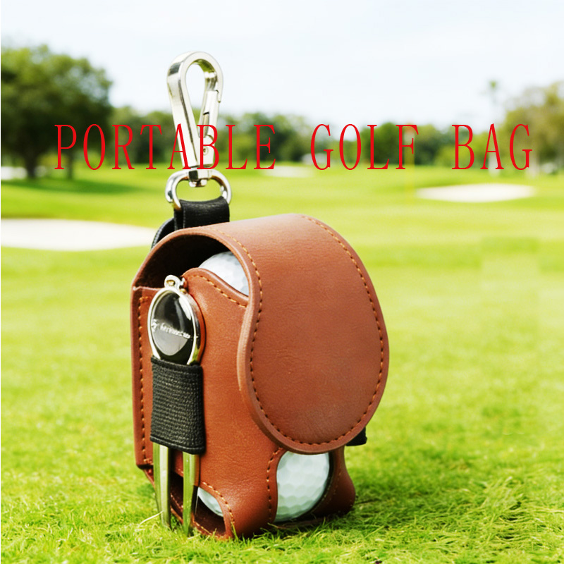 Golf PU Ball Bag Two-Piece Set - Golf Equipment Kit reseña y precio