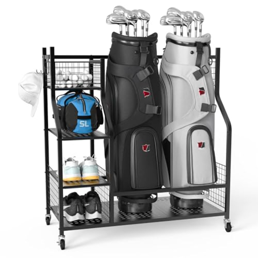 Golf Bag Storage Garage Organi - Golf Equipment Bag reseña y precio
