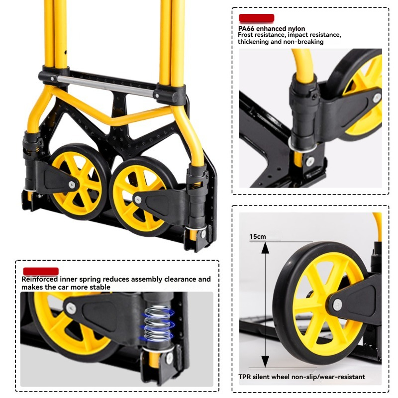 Folding Hand Truck Portable,Li - Pull Cart Fold reseña y precio