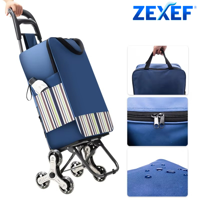 ZEXEF 1PC Light Grocery Shoppi - Pull Cart Fold reseña y precio
