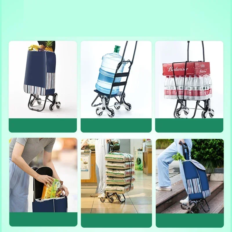 ZEXEF 1PC Light Grocery Shoppi - Pull Cart Fold reseña y precio