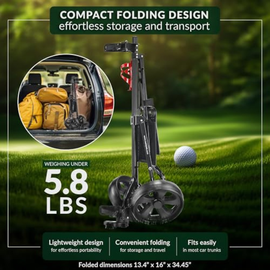 CaddyLite 5.8 Deluxe Golf Pull - Pull Cart Fold reseña y precio