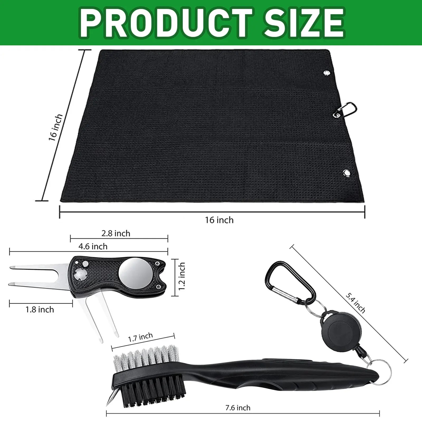 Golf Club Brush and Towel Clea - Golf Equipment Kit reseña y precio
