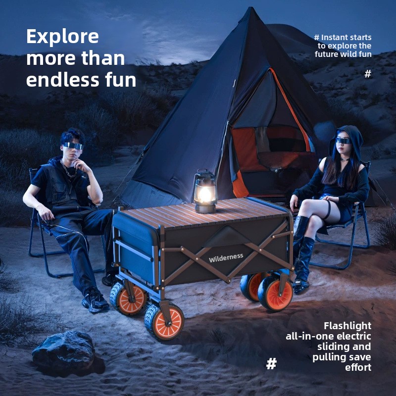 Electric Camper Outdoor Campin - Pull Cart Fold reseña y precio