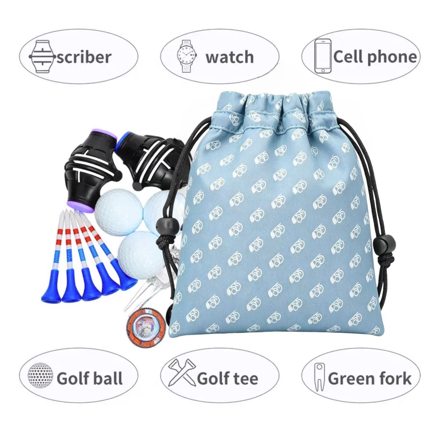 A Minimalist Blue Golf Valuabl - Golf Equipment Bag reseña y precio