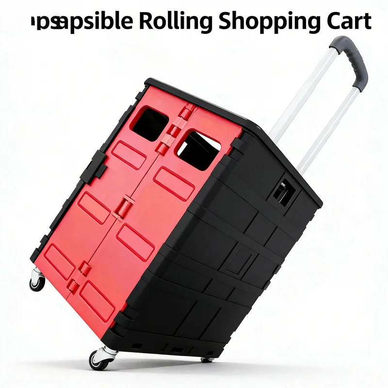 Black Red 75L Collapsible Trol - Pull Cart Fold reseña y precio