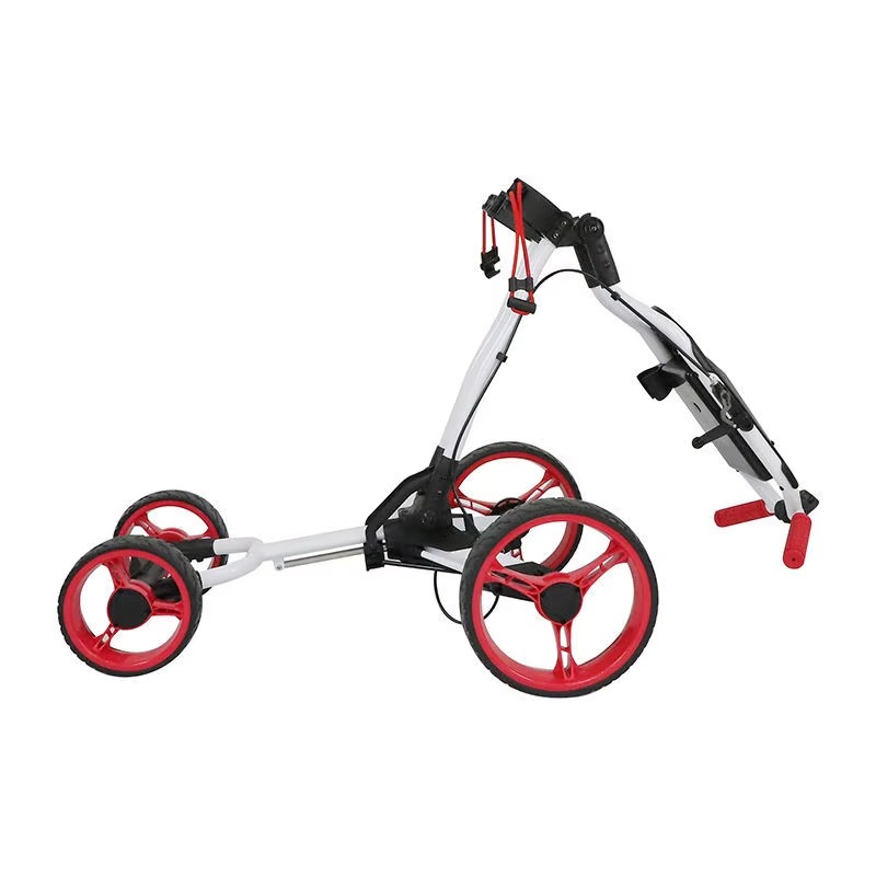 Golf Push Cart 4 Wheel Sturdy  - Pull Cart Fold reseña y precio