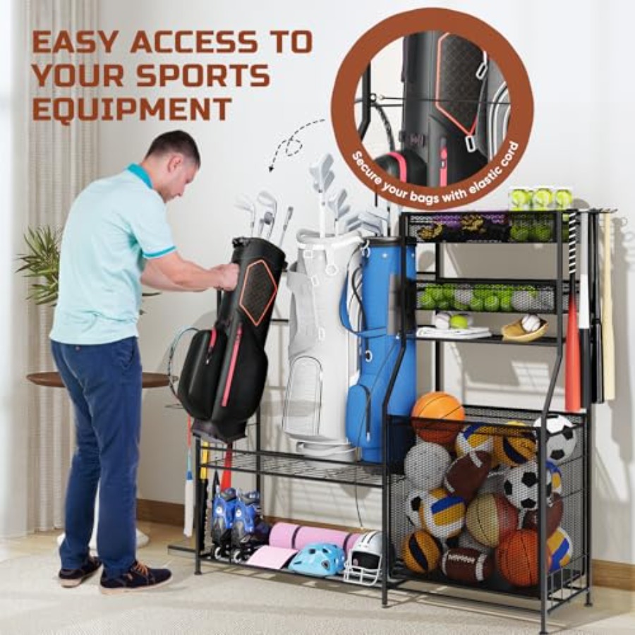 Garage Sports Equipment Organi - Golf Equipment Bag reseña y precio
