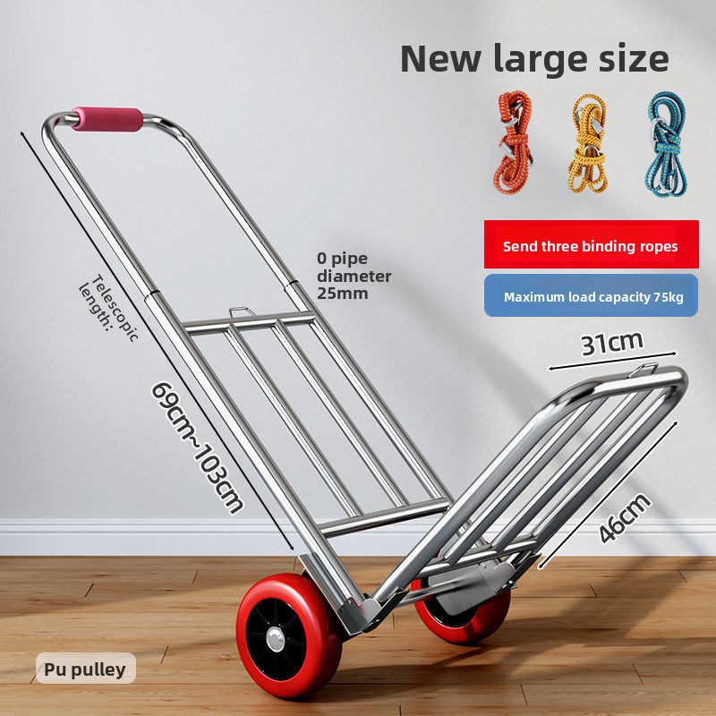 Hand-pulled Cart Folding Porta - Pull Cart Fold reseña y precio