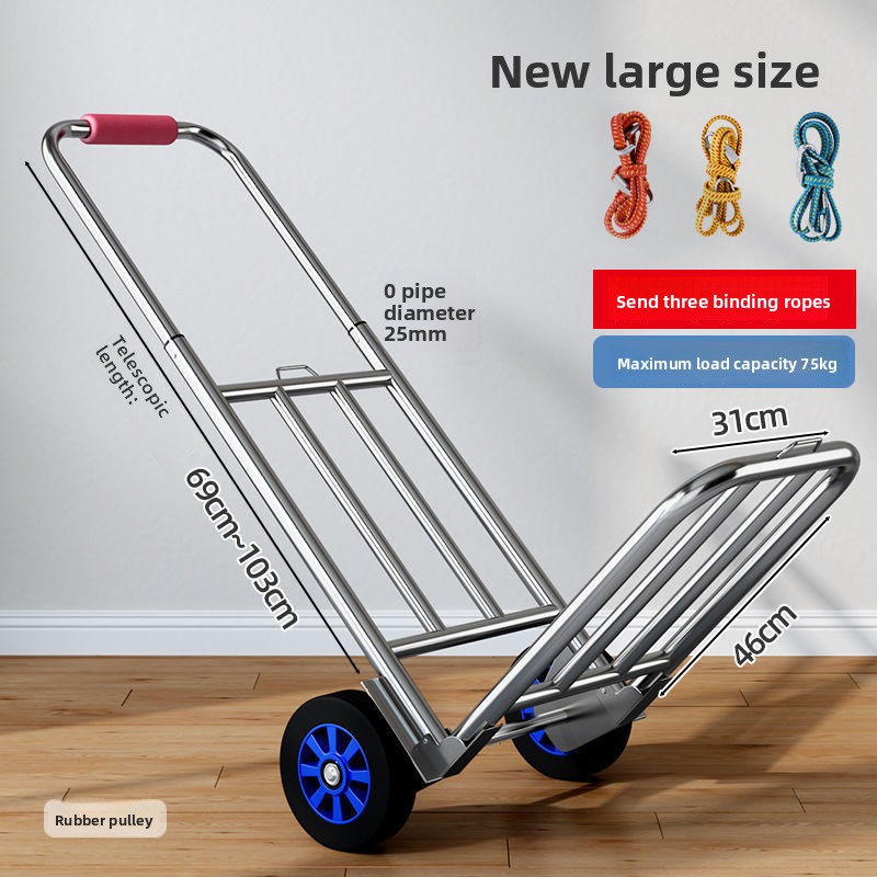 Hand-pulled Cart Folding Porta - Pull Cart Fold reseña y precio
