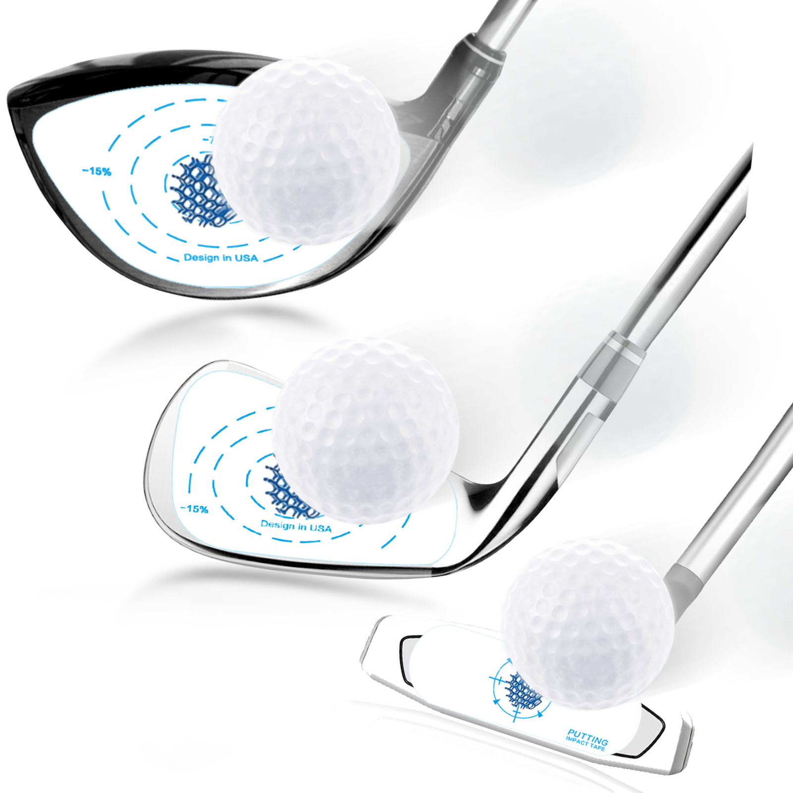 Golf Impact Tape 150Pcs Value  - Golf Equipment Kit reseña y precio