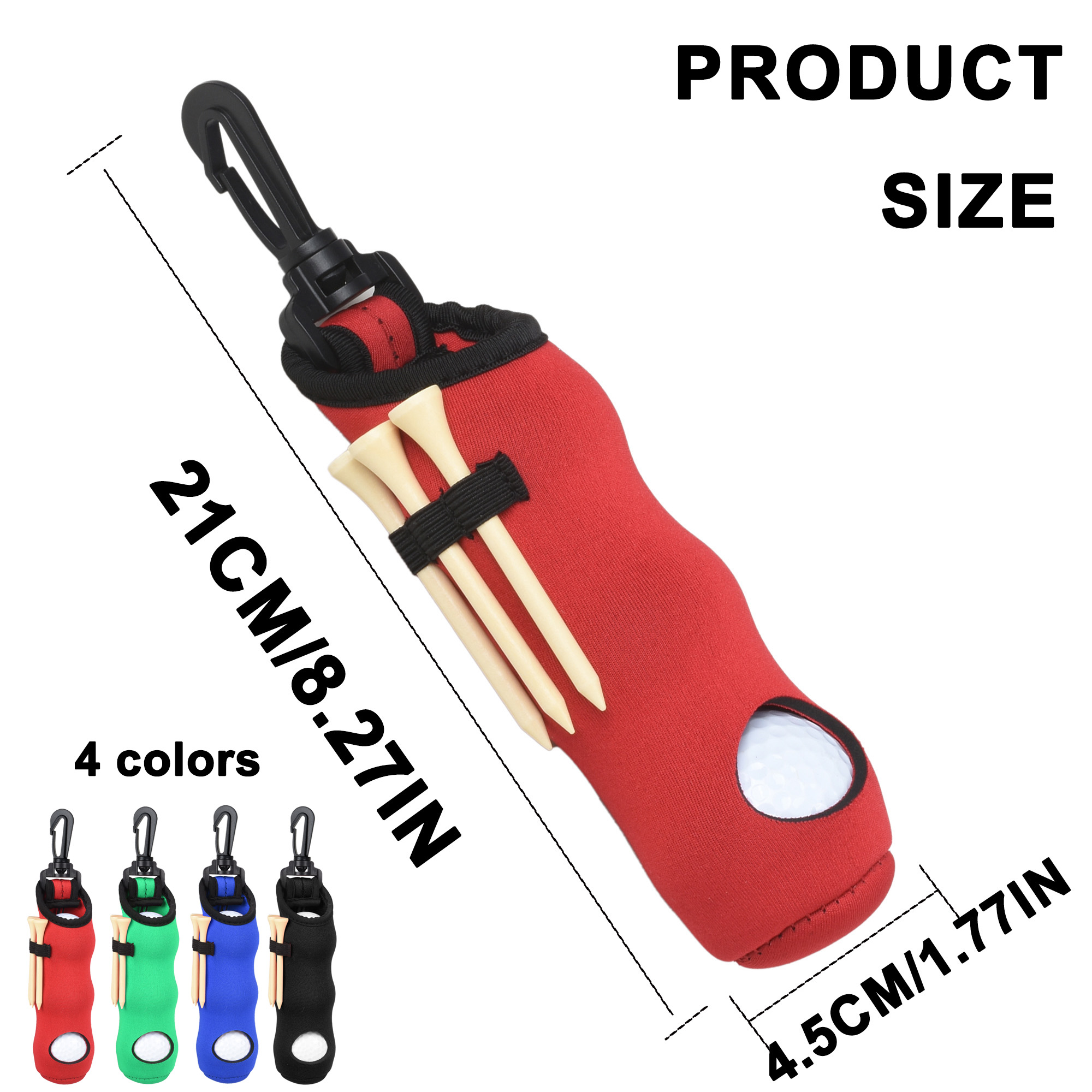 Golf Tee Holder Neoprene Golf  - Golf Equipment Bag reseña y precio
